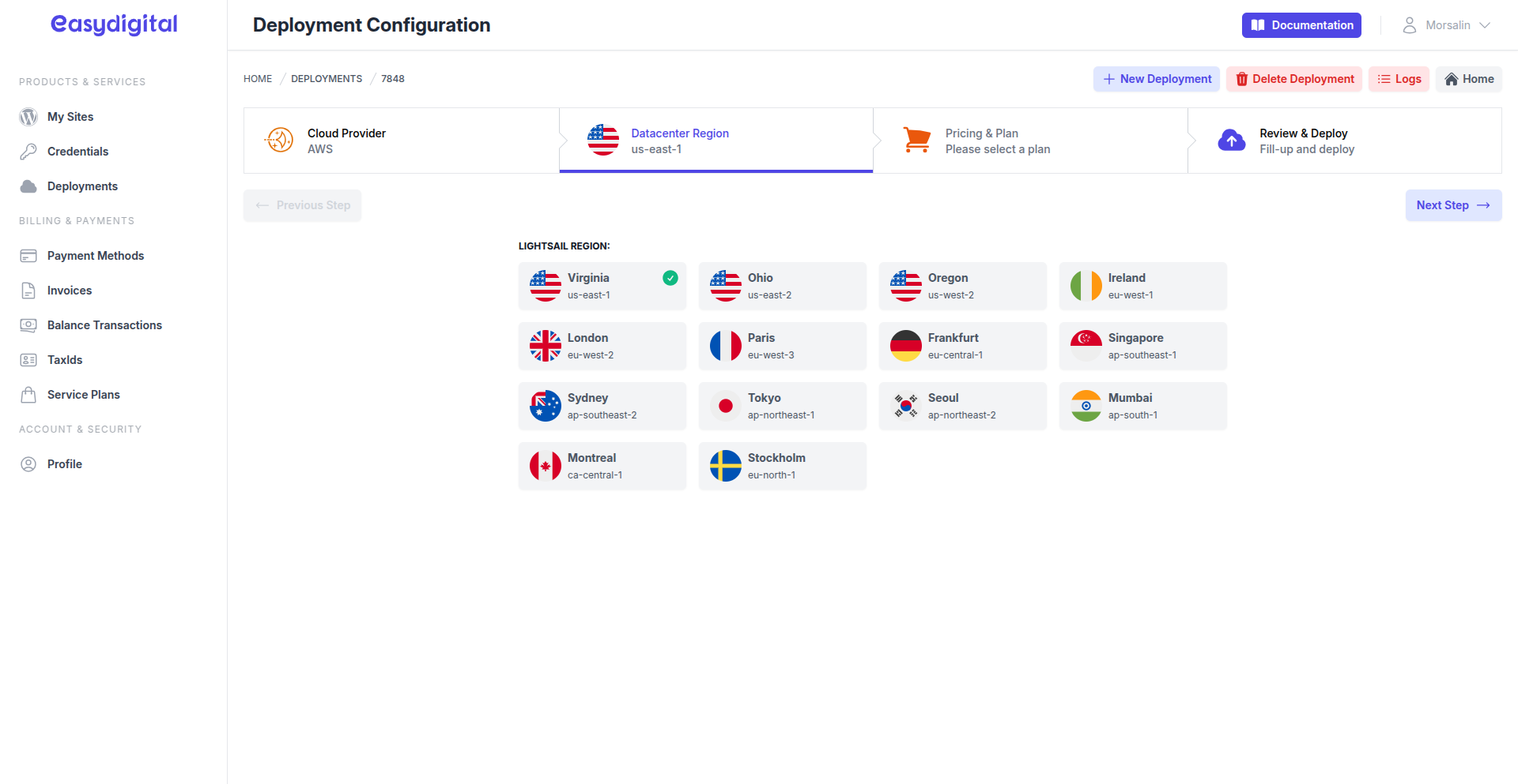 Region Selection Region Selection