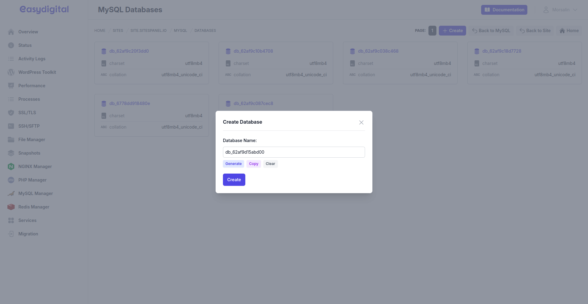 Create Database Create Database
